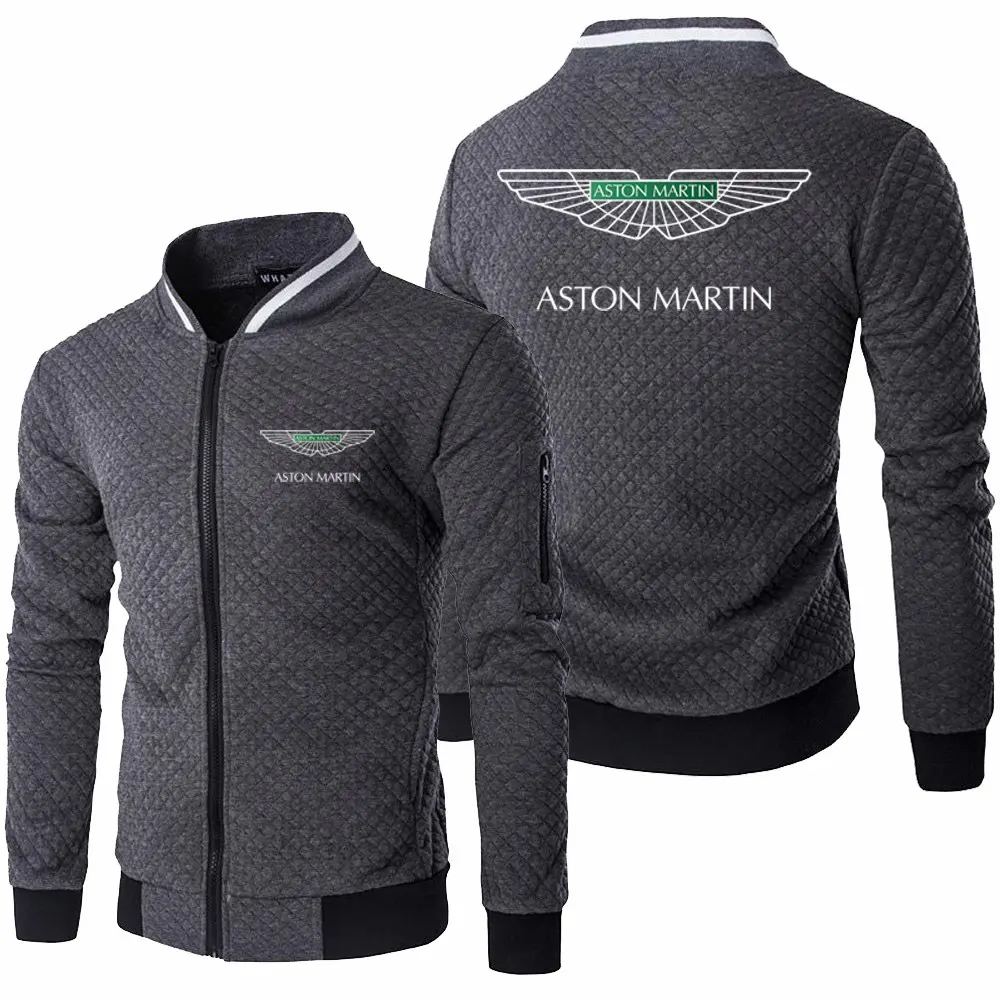 

2021 New Spring Autumn Mens Aston Martin Logo Jacket Long Sleeve Hoody Sportswear Casual Zipper Male Sweatshirts Tops 5 Colors