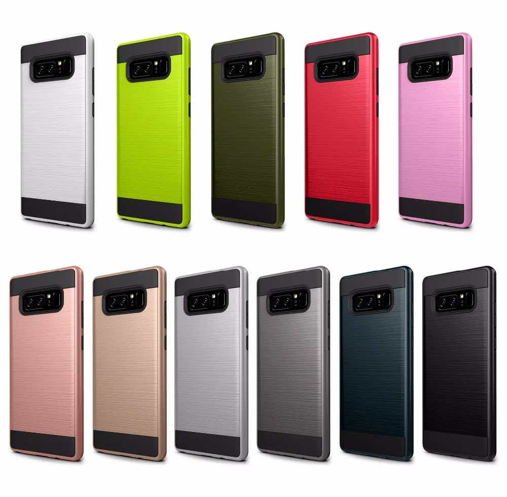 Slim Shockproof Armor Phone Case For Samsung Galaxy S8 Plus S7 S6 Edge S5 Hybrid Hard PC brushed Protective Shell Back Cover |