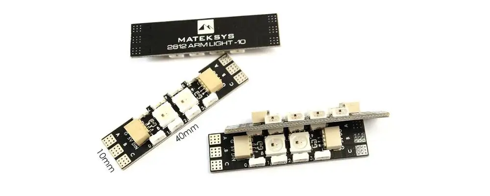 Модуль управления Matek Systems 2812 LED ler 2 ~ 6S с 5V BEC & 2812ARM 4 / 6/ 10 провод двигателя для