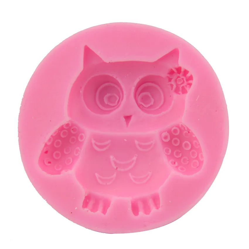 Форма для торта в виде совы помадки жидкости шоколада кухонные инструменты