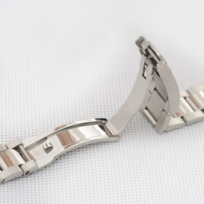 Metal Watchbands For For Rolex SUBMARINER DAYTONA Men Folding Clasp Strap Watch Accessories Stainless Steel Watch Bracelet Chain