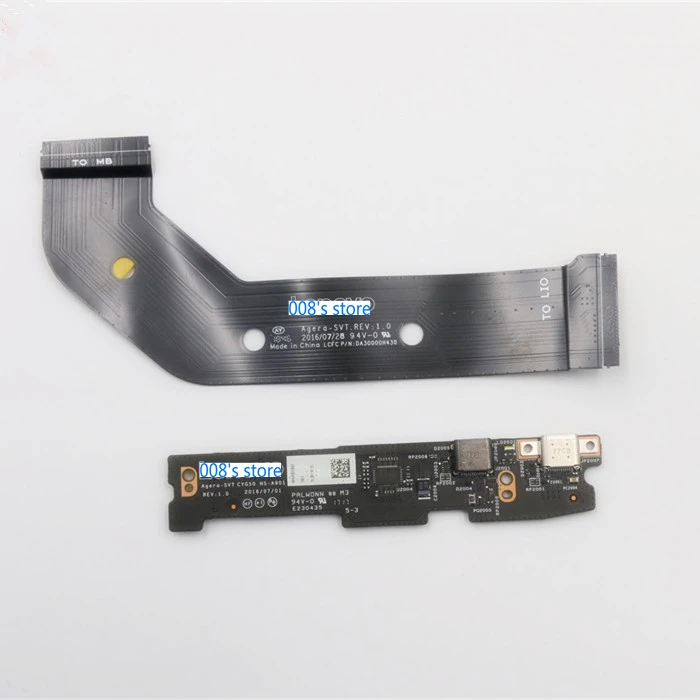 

Новый зарядный порт Type-C плата с кабелем для Lenovo YOGA 910-13IKB 80VF 80VG/Yoga 5 Pro CYG50 NS-A901 5C50M35042 разъем