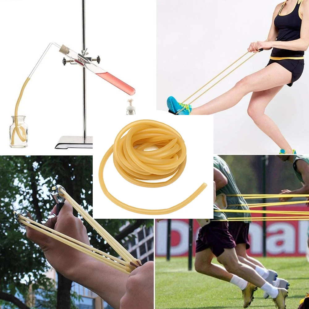 

Nature Latex Rubber Hoses 3mm ID X OD High Resilient Elastic Surgical Medical Tube Slingshot Catapult Elastic Parts