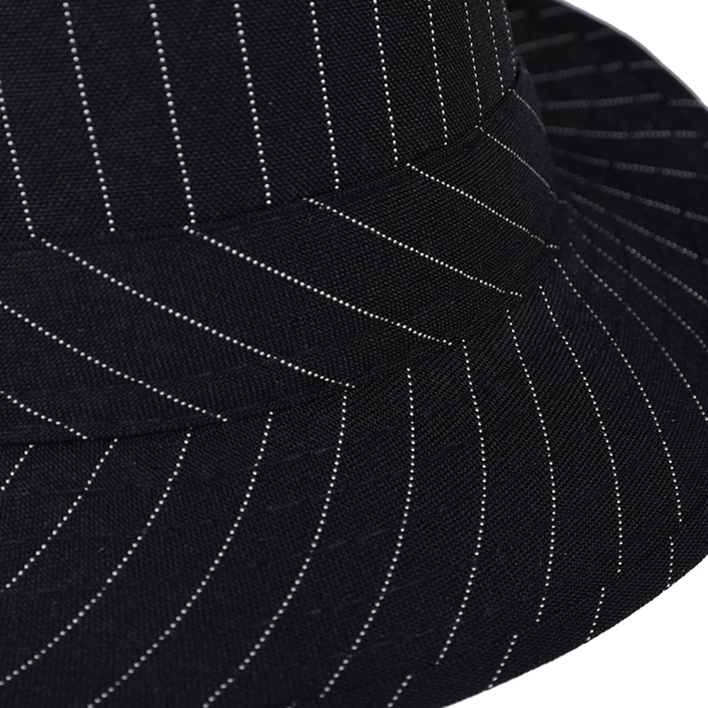 

NEW Men Women jazz hat British fashion trendy casual basin hat striped jazz hat summer