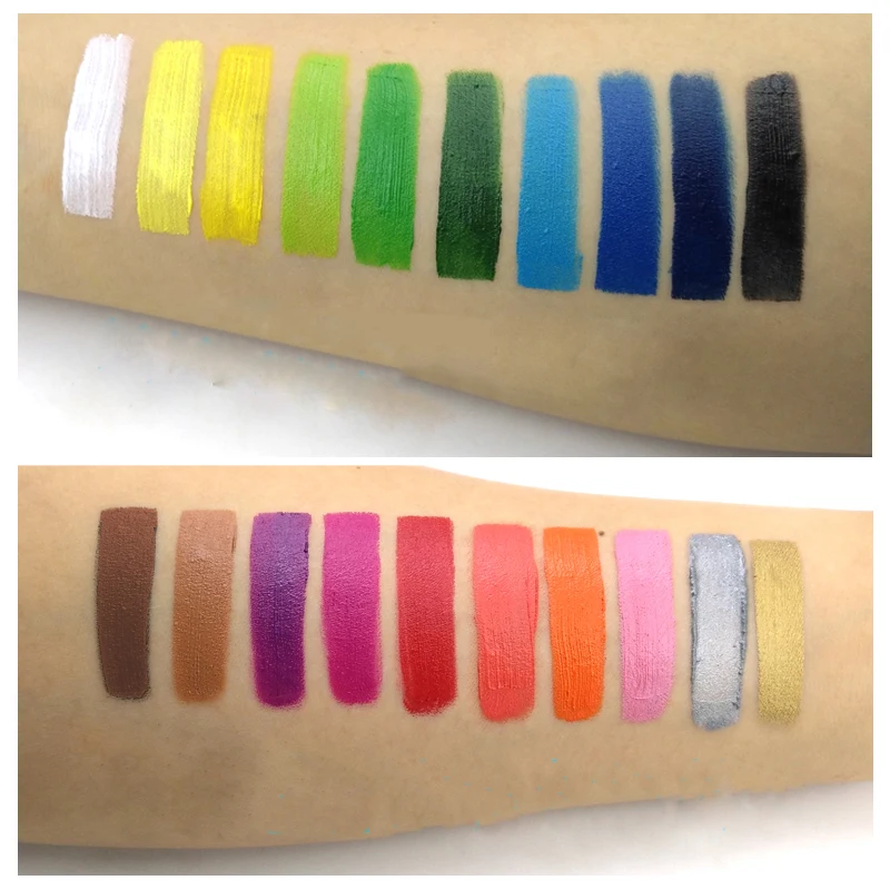 9 цветов краска для лица боди арта тела масляная тату макияж косметика