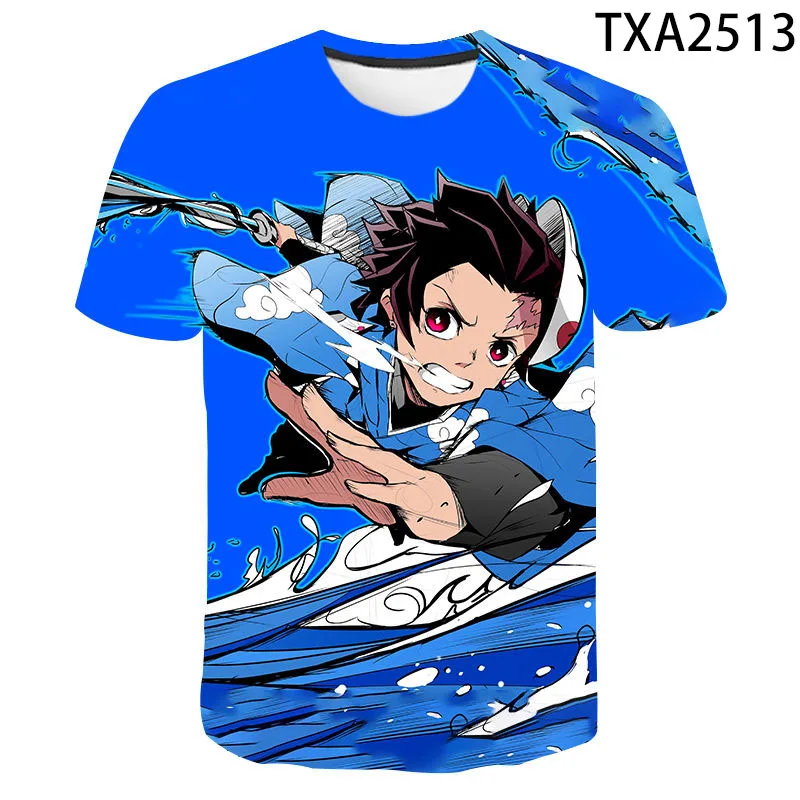 

Summer Hot Sale Kimetsu No Yaiba 3D Printed Short Sleeve Cartoon T-shirt Men Women Children Casual Tshirt Boy Girl Cool Tops Tee