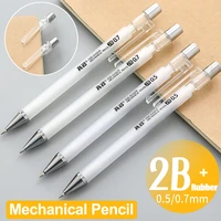 high quality transparent white 482 automatic mechanical pencil sketch drawing pens art student school office supplies
