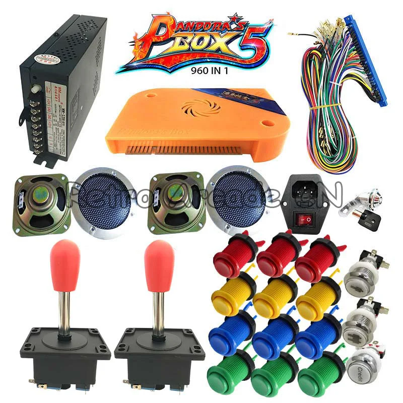 DIY Happ стиль аркадный шкаф игровой автомат комплект с коробкой Pandora 5/9 960/1500 в 1 PCB jamma