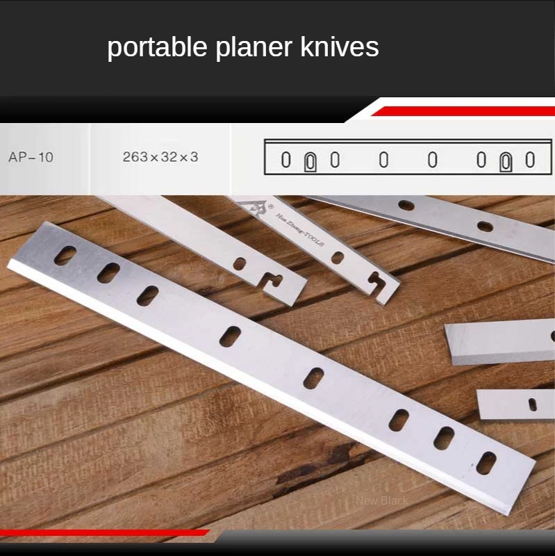 Фото 2 шт. 263x32x3mmWoodworking прямые Ножи HSS строгального ножа для RYOBI AP-10N Электрический строгальный нож №1
