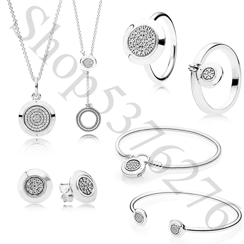 Настоящее 925 пробы Серебряное оригинальное фирменное кольцо Европы серьги