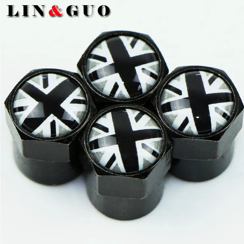 4 шт. колпачки для клапана автомобильной шины черного цвета BMW Mini Cooper 2011 2012