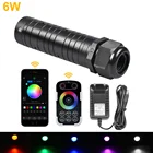 12 В постоянного тока Bluetooth RGBW 6 Вт цветная световая направляющая источник светильник беспроводной пульт дистанционного управления волоконно-оптическая машина