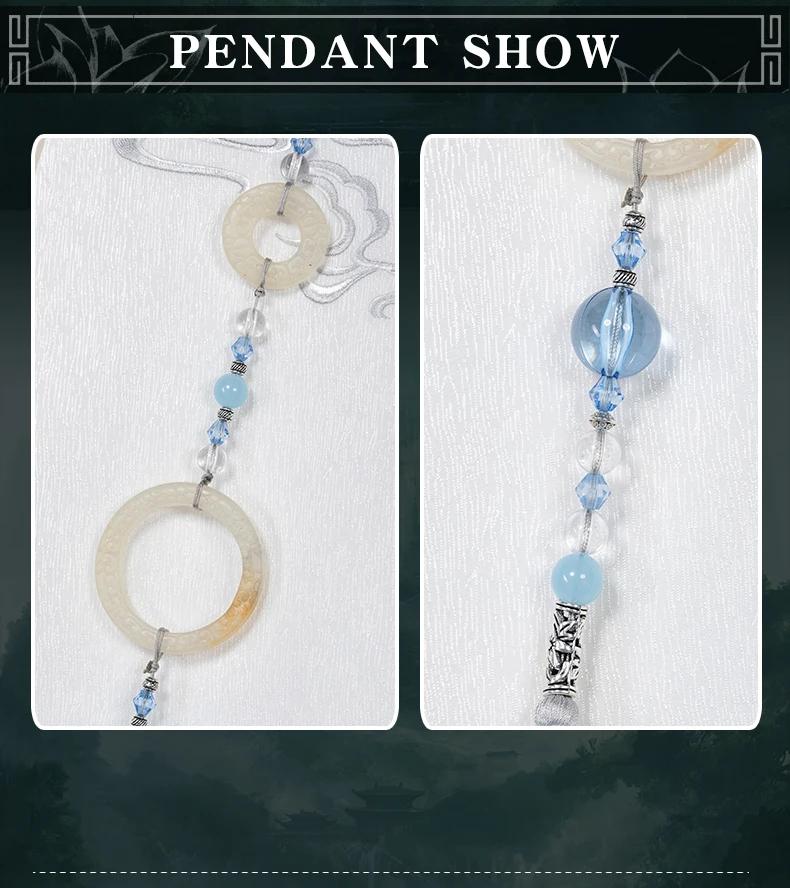 Uwowo The Untamed сериал Lan Wangji Косплей Костюм Mo Dao Zu Shi Lan Zhan костюм с аксессуарами