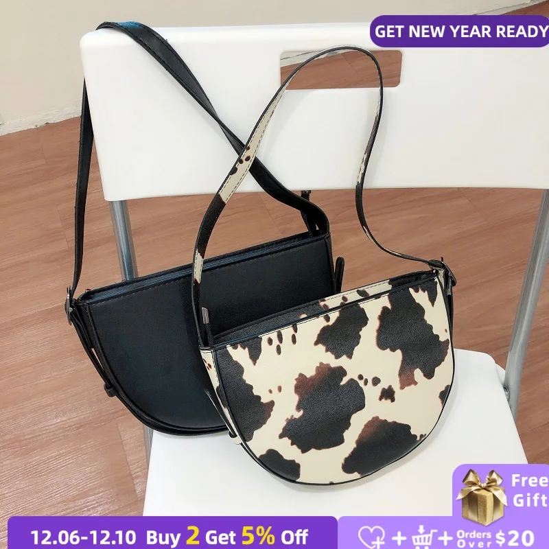 

Женская сумка-мессенджер из искусственной кожи, винтажная полукруглая Сумка-клатч