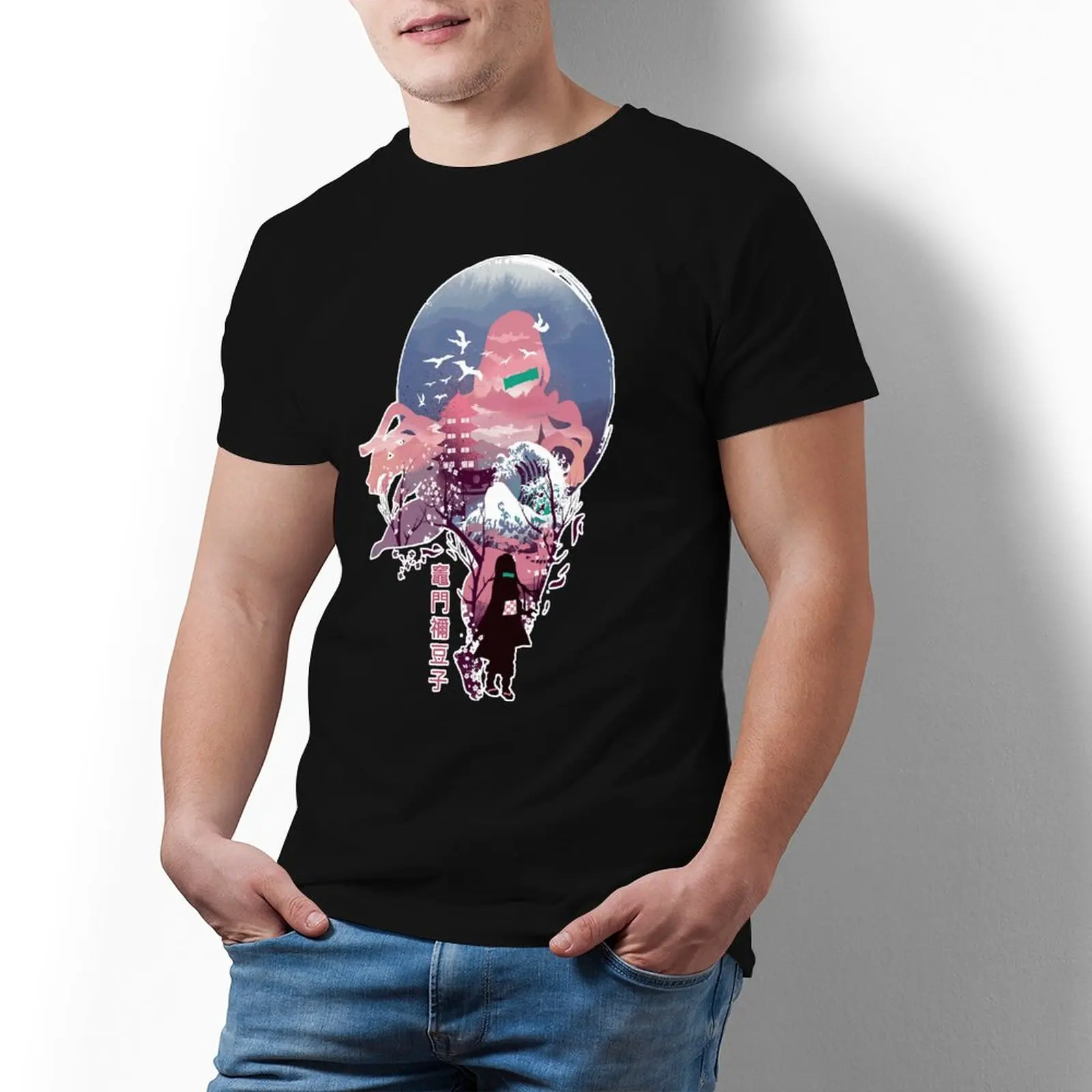 

Футболка мужская оверсайз с принтом, 100 хлопок, короткий рукав