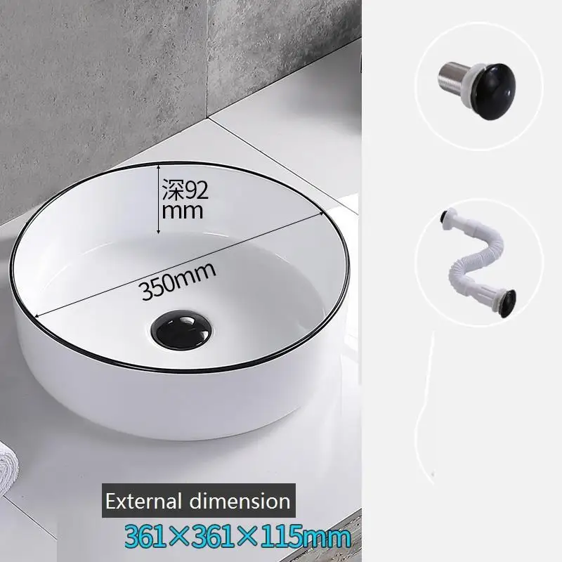 Lavagem Wastafel Mano миска для ванной комнаты Lavabo Pia Cuba Banheiro раковина для ванной комнаты - Цвет: MODEL Q