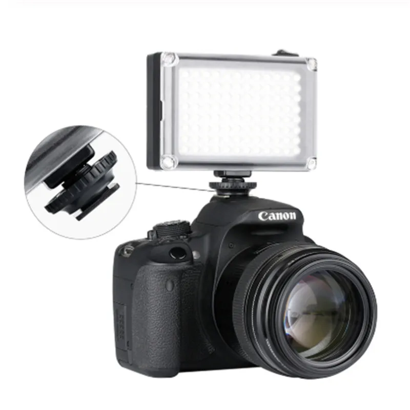 In Stock Russia Ulanzi 96 112 LED Video Light Photo Lighting on Camera Cold Shoe Lamp for iPhone X 8 Camcorder Canon Nikon DSLR |