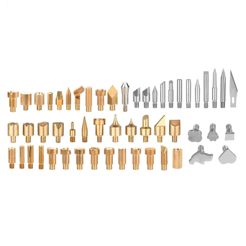 57 шт./компл. дерево тиснение горящая ручка наконечник трафарет паяльник