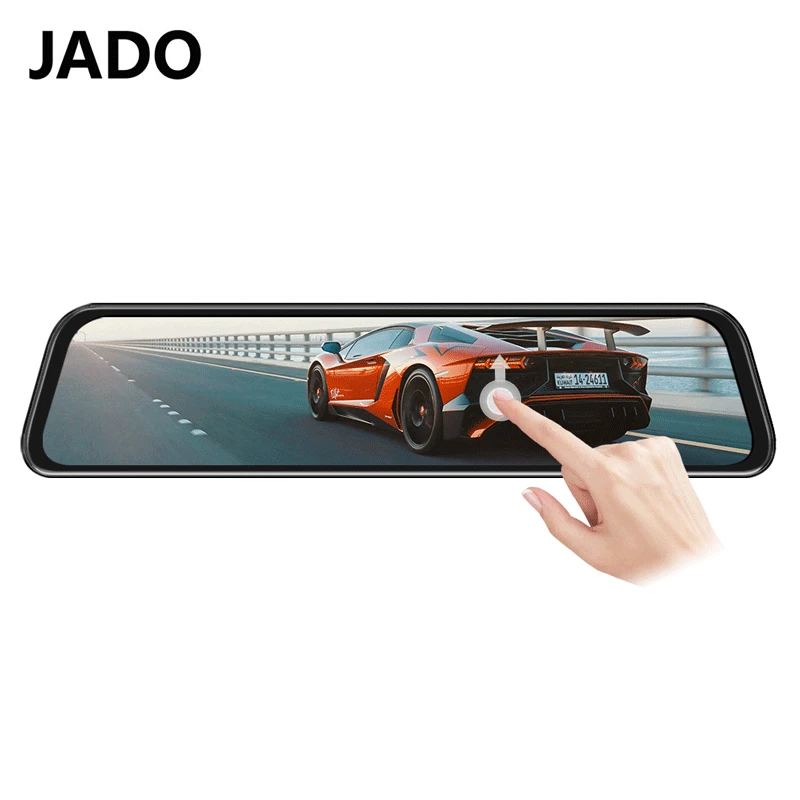 JADO G840S поток зеркало заднего вида видеорегистратор Даш Камера 12 ''мобильный