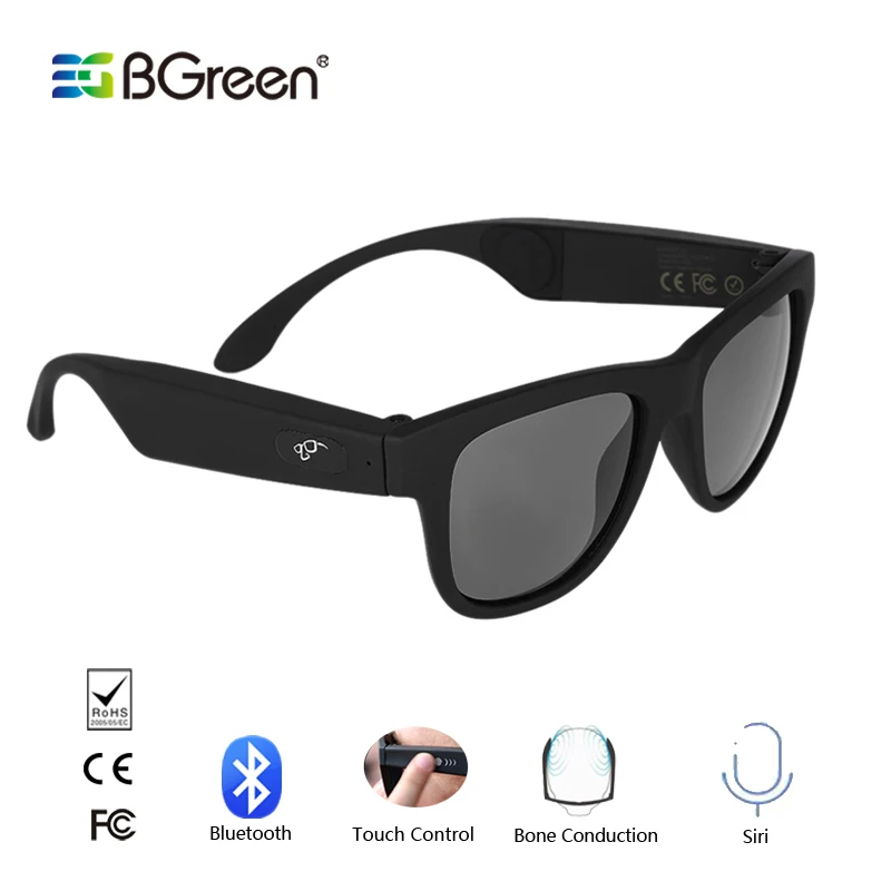 BGreen Bluetooth умные наушники с костной проводимостью открытые аудио поляризованные