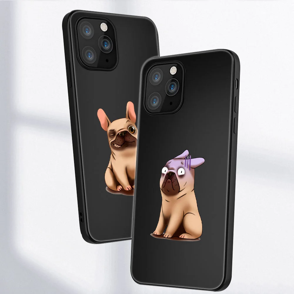 

Funny Dog Animal Phone Case for iPhone 11 12 Pro Max Mini Cover for iPhone 7 8 6 6S Plus X XR XS MAX 5S SE 2020 Soft TPU Fundas