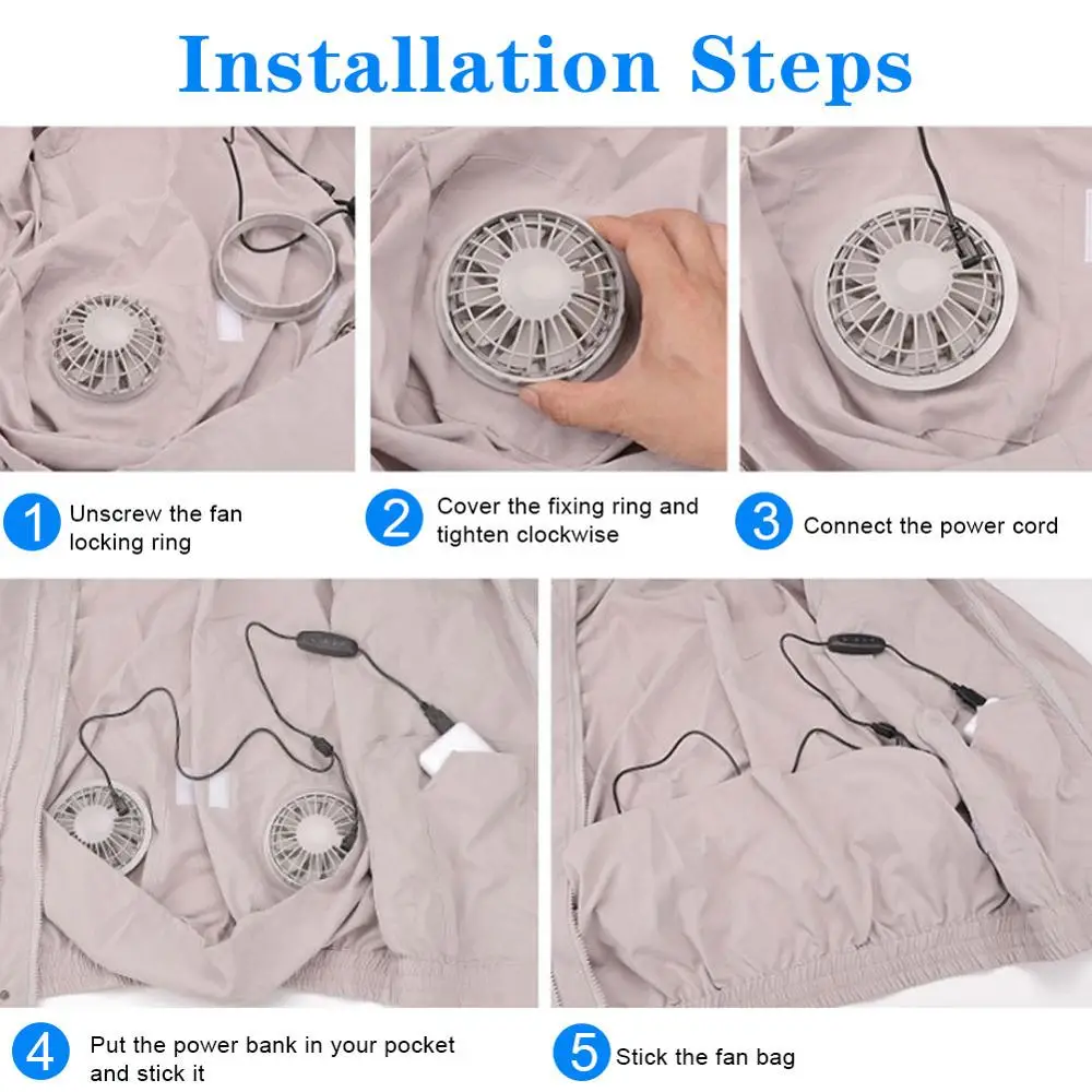 Охлаждающая летняя одежда с кондиционированием классное пальто куртка для