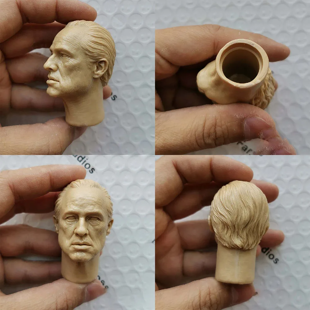 Коллекционная 1/6 старый Крестный отец Malone Брандо мужской головы лепить