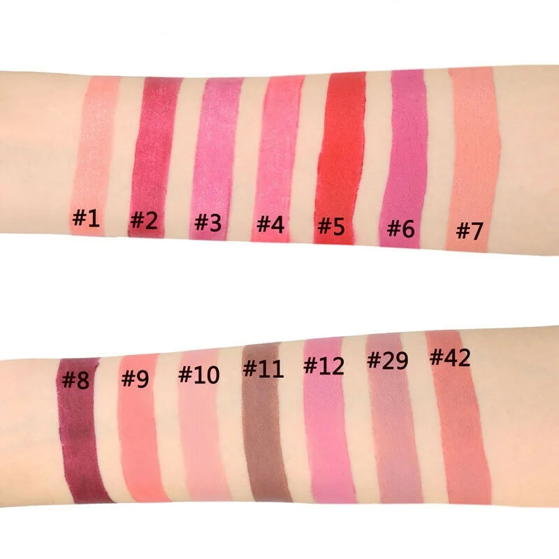 Модная матовая губная помада для макияжа губ водостойкая мерцающая