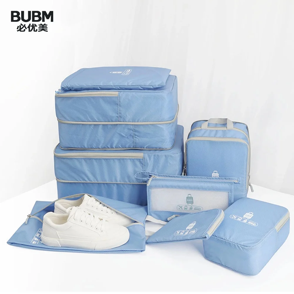 BUBM Расширенный 8 комплектов упаковочных кубов дорожный набор чемоданов для
