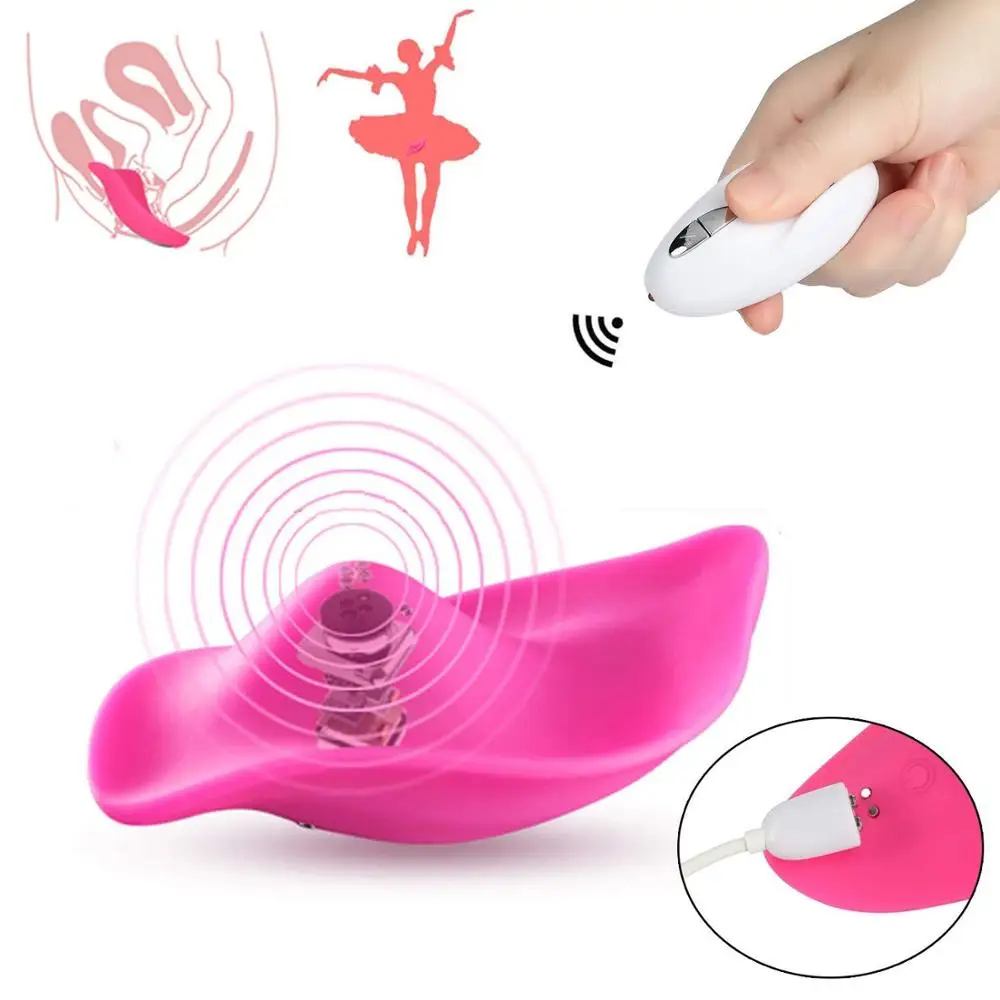 Wireless Butterfly Vibrator Panty Clitoris Stimulator Vibrating Panties Egg Women Sex Toys Vibro | Красота и здоровье