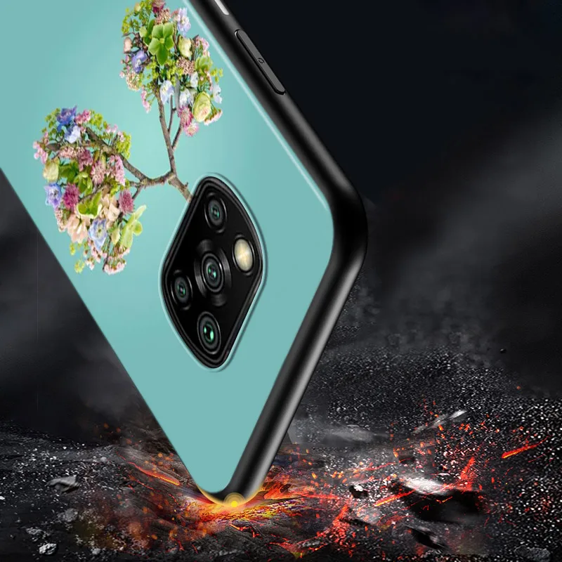 

Human Heart Flower For Xiaomi Poco X3 NFC M2 X2 F2 C3 M3 F1 Pro Mi Play Mix 3 A3 CC9E A2 A1 6 5 Lite Phone Case