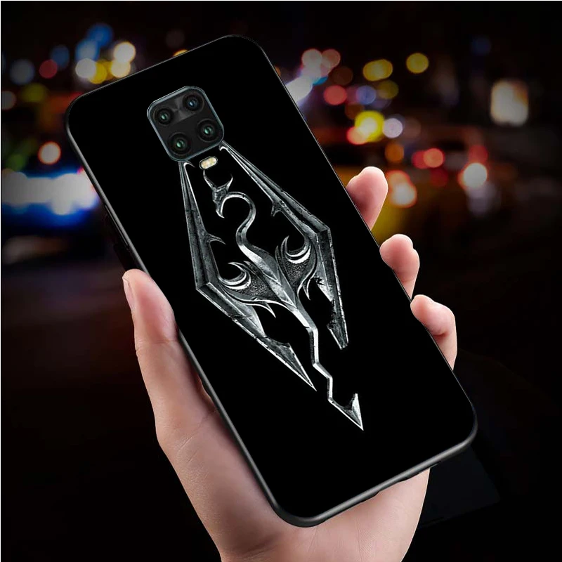 Чехол для телефона с логотипом Skyrim черный силиконовый чехол Redmi 5Plus 7A 8A 9A 6Pro 9T 10X