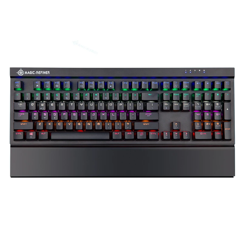 Механическая игровая клавиатура MK15 RGB с подставкой для рук и запястья 108