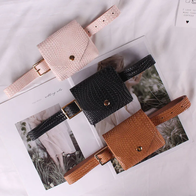 Поясная Сумка из ПУ кожи для женщин забавная миниатюрная клетчатая Сумочка