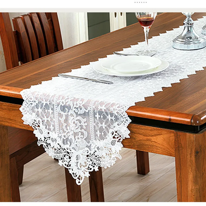 

New Luxury Nordic table runner elegant lace decorative tablecloth romantic piano cover tea tablecloths dining table covers flag