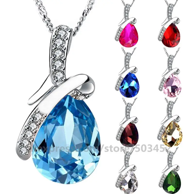 300 шт./лот модные Романтические ожерелья женские цепочки с ангелом и слезами