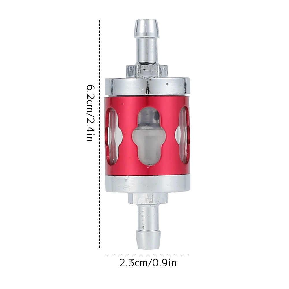 

Motorcycle Gasoline Fuel Filter 5mm Durable Aluminum Alloy Gasoline Cleaner Wear Resistance Easy Install Moto Engine Accessories