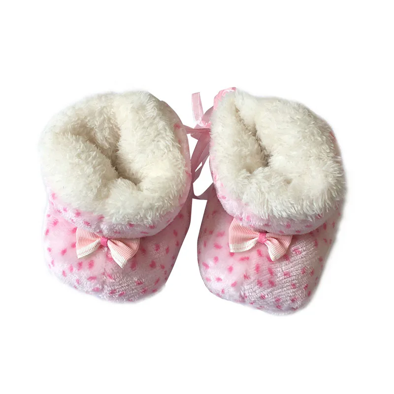 Детские плюшевые домашние тапочки для девочек и мальчиков милые носки-тапочки с