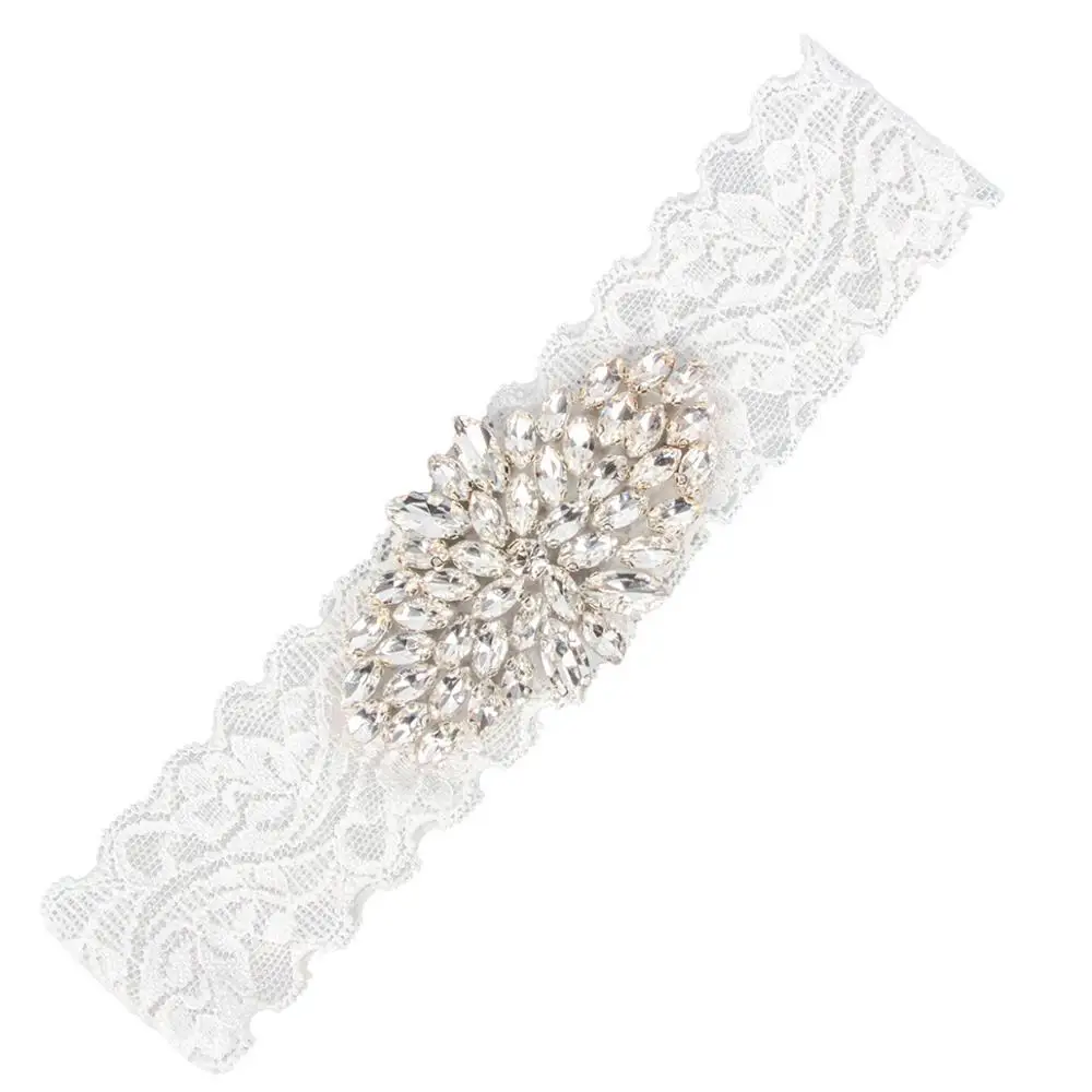 Прямая продажа с фабрики свадебная подвязка белый кружевной сувенир