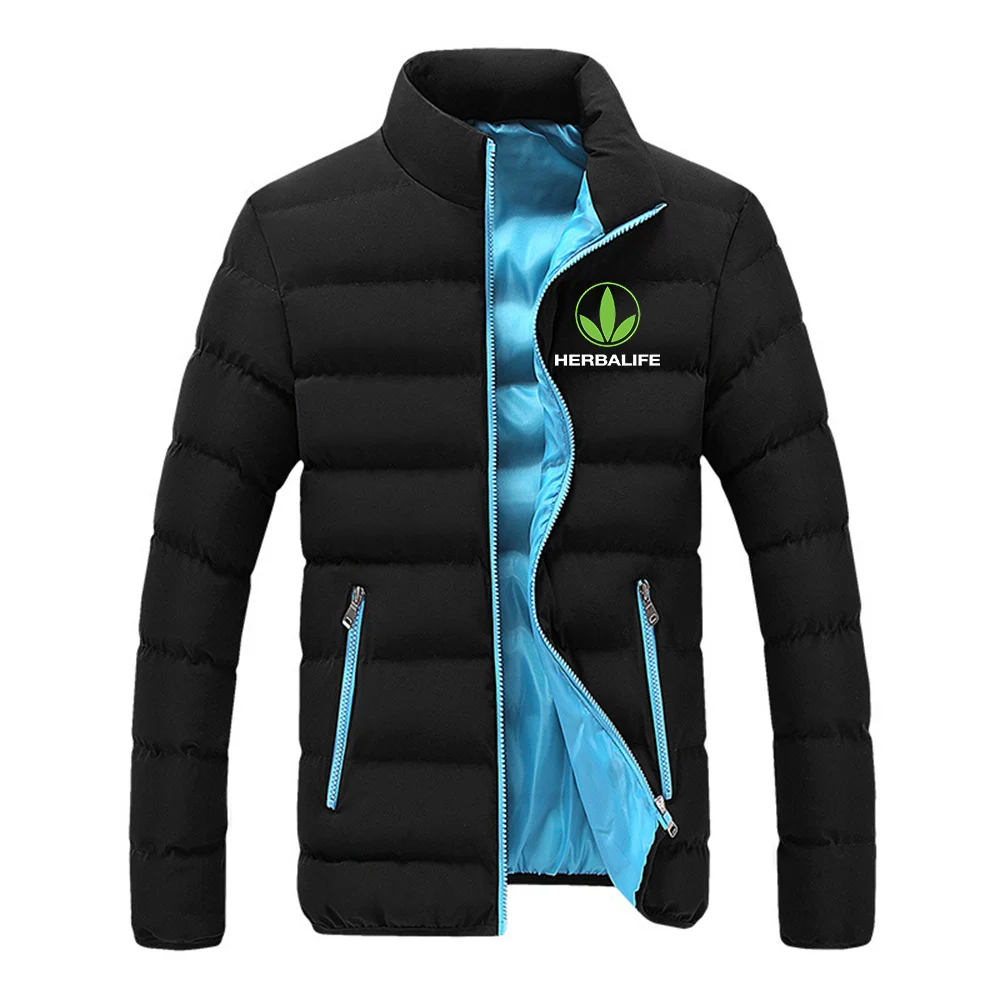 

Herbalife Logo New Printing Men's 2021 Fashion Classic Cotton Clothing Winter Snowy Day Warm Jacket Current Style Tops Coats