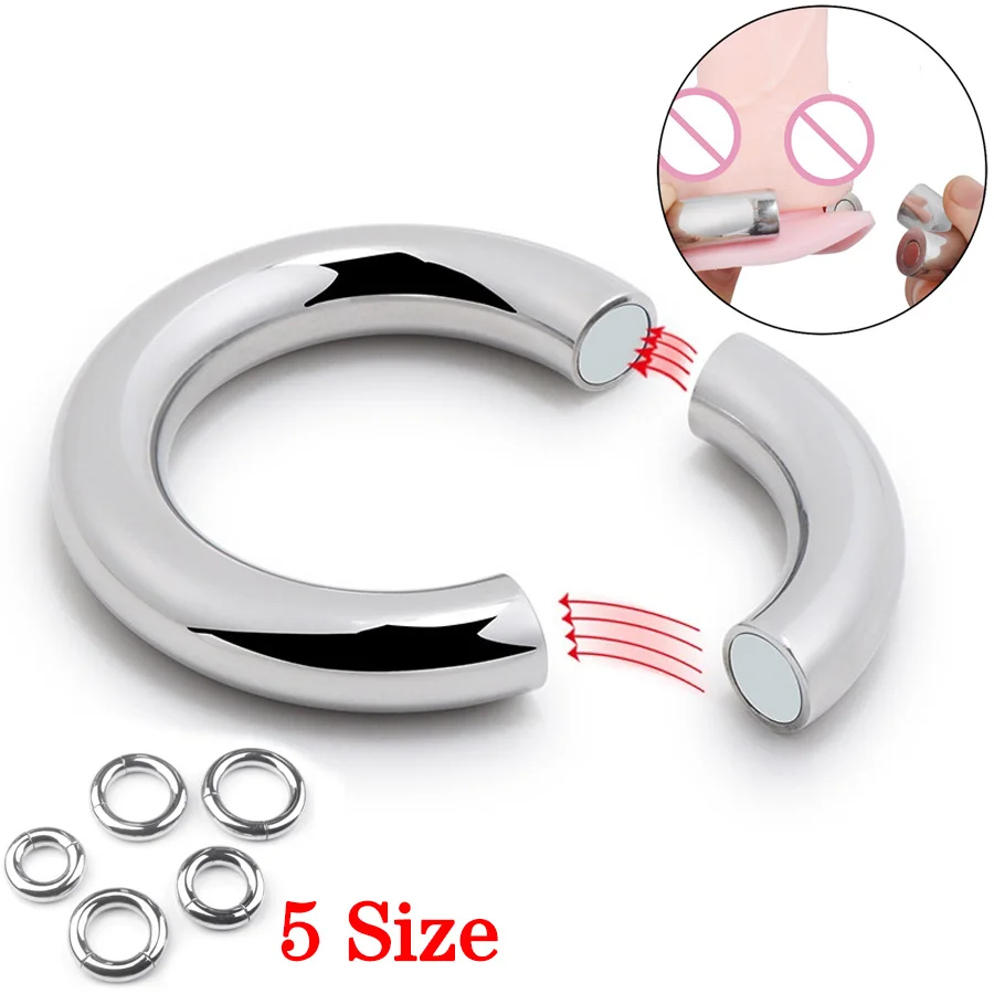 5 размеров сверхмощный мужской магнитный шарик растягиватель мошонки стальной