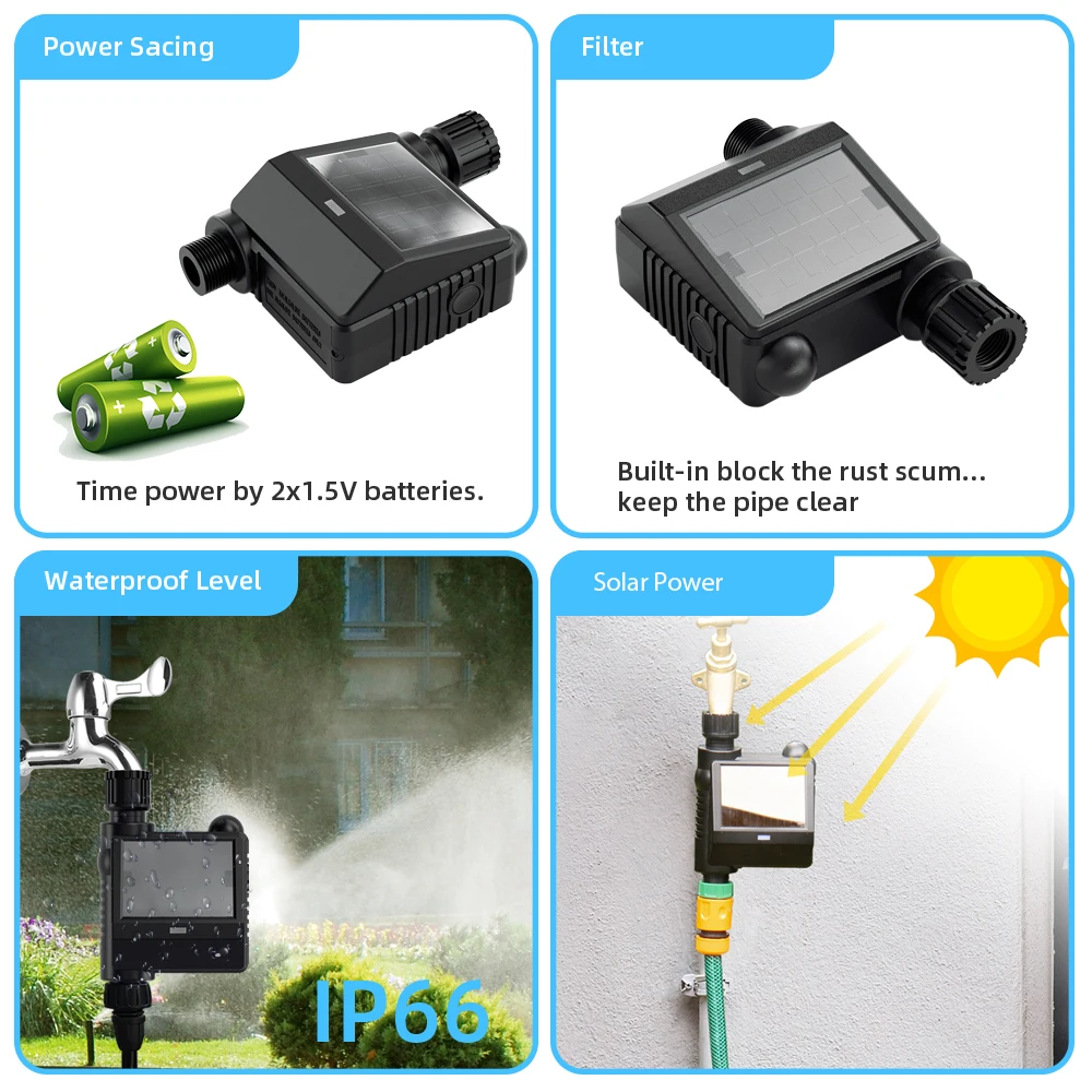 Таймер для полива воды Tuya умный Wi-Fi клапан с дистанционным управлением функцией