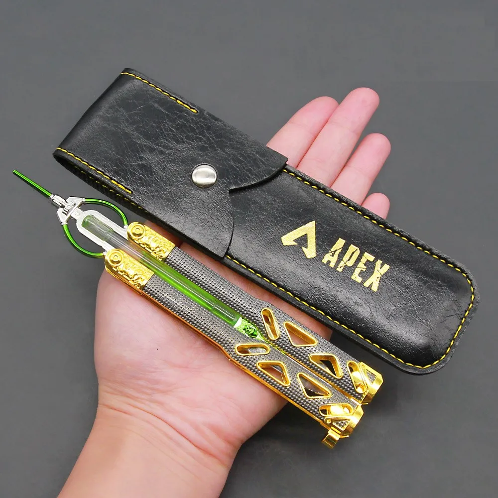 Апекс легенды Octane балисонг игрушечное оружие брелок Модель Металлической Katana Apex