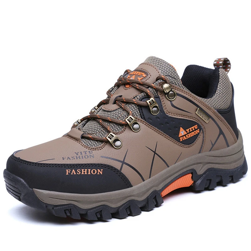 

DELFINE 2021 new non-slip waterproof wear-resistant outdoor hiking shoes men's large size hiking shoes men's shoes