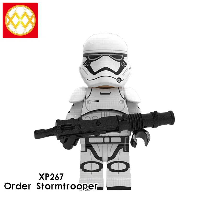 G0001 Человек рода ситх Стормер Poe Dameron Kare Dunn Raider Empire механический робот строительные блоки игрушки для детей - Цвет: Серый