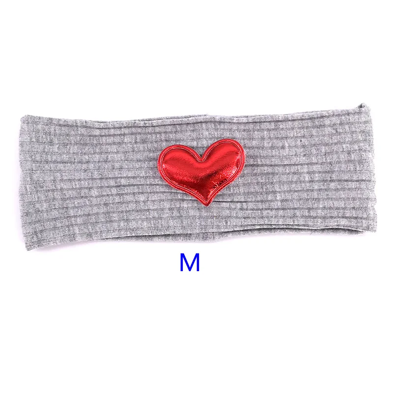 heathergray Mr Мягкая повязка на голову из хлопка с сердечком для новорожденных девочек, летняя эластичная повязка на голову в рубчик, аксессуары для волос в виде тюрбана, подарки для новорожденных - Цвет: heathergray Mr