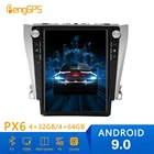 Автомобильный GPS-навигатор в стиле Tesla, Android 9,0, PX6, 4 Гб ОЗУ, для Toyota Camry Aurion 2012- 2016, головное устройство, мультимедиа, без DVD-плеера