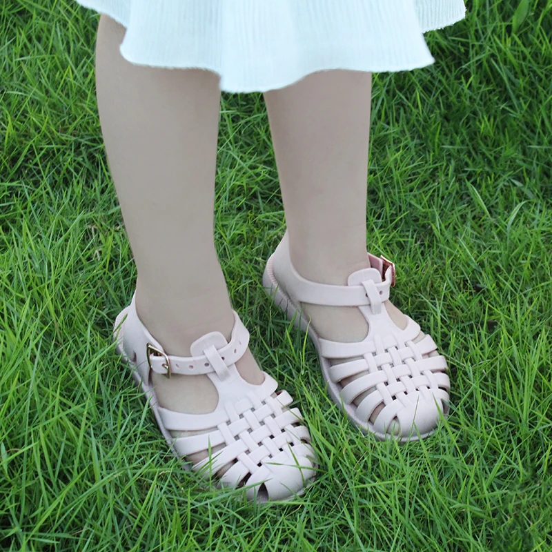 Sandalias de gladiador para beb&eacute;, zapatos transpirables ahuecados de Pvc, zapatos de verano para ni&ntilde;os, sandalias de playa a la moda para ni&ntilde;os y ni&ntilde;as 2021-1