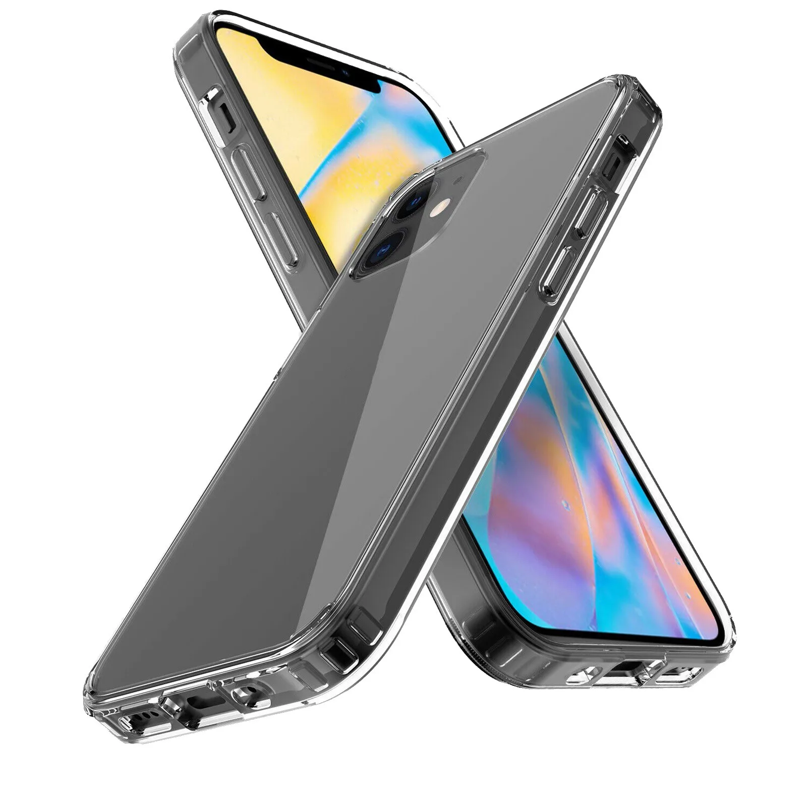 Для Iphone 12/pro/max/мини 5g чехол прозрачный тонкий для заднего экрана объектива камеры