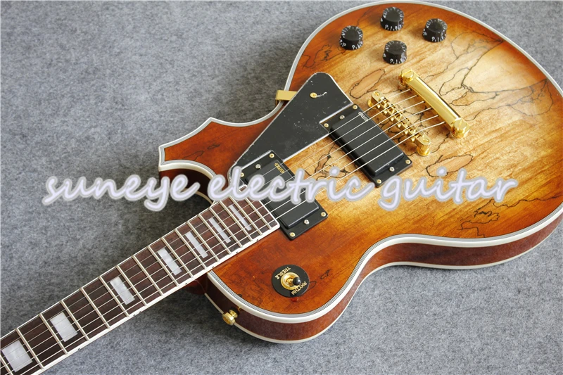 

China OEM Natural Wood Electric Guitar Pearl Inlaid Rosewood Fretboard Guitarra Electrica Left Handed Guitar Kit Available